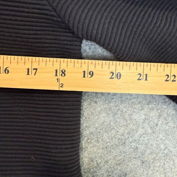 BURU Puff Sleeve Sweater Blouse Womens XS Ribbed Relaxed Cropped Designer USA - Picture 6 of 10